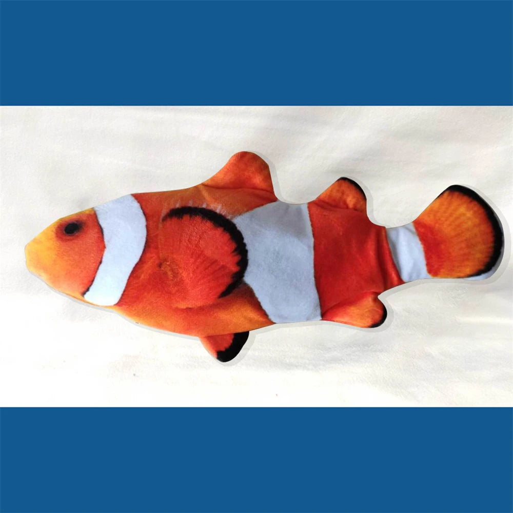 New Pets Plush Simulation Fish Shape Cat Toy Interactive Gifts Fish Catnip Toy Stuffed Pillow Doll 3D Fish Playing Toys for Pet