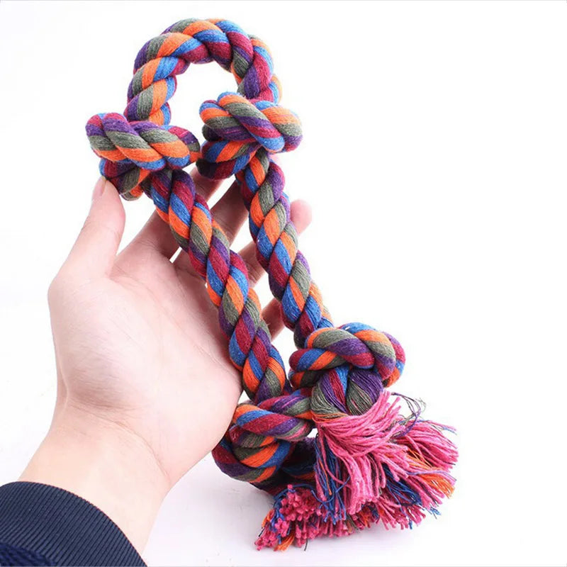 Dog Bite Rope Toys Pet Grind Tooth Toys Cotton Rope Material Harmless Dogs Tooth Cleaning Toys Pet Dog Rope Toys