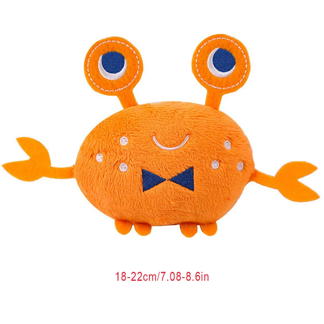 Animals Cartoon Dog Toys Stuffed Squeaking Pet Toy Cute Plush Puzzle For Dogs Cat Chew Squeaker Squeaky Toy For Pet Fish Shape