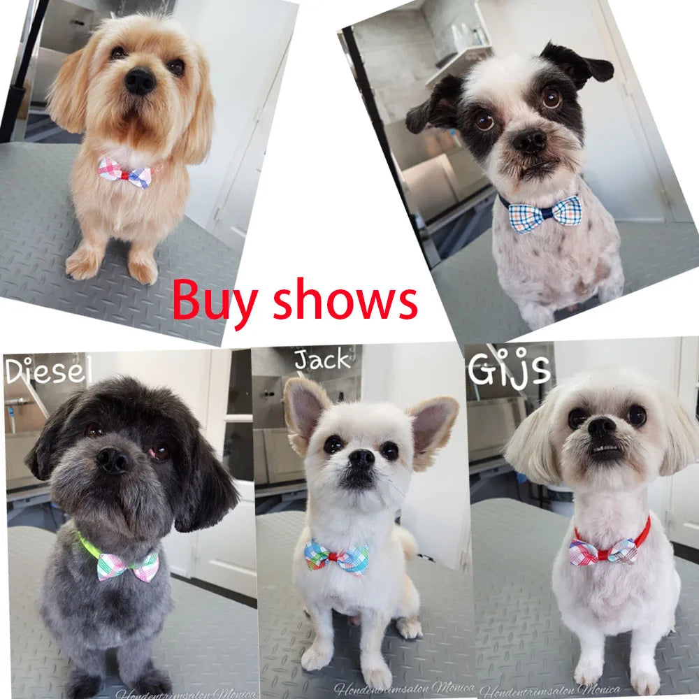 Cute Dog Bowtie Small Dog Bowtie Bulk Dogs Accessories Fashion Dog Bow Tie Pet Supplies Pet Bow Tie Collars for Small Dogs