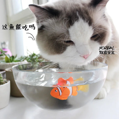 MPK Vibrating Cat Toy Battery-Powered Fish, Cat Play Toy Cat Fish Clownfish Angelfish Many Colors Available