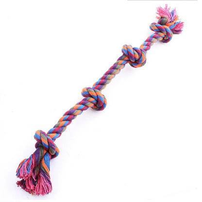 Dog Bite Rope Toys Pet Grind Tooth Toys Cotton Rope Material Harmless Dogs Tooth Cleaning Toys Pet Dog Rope Toys