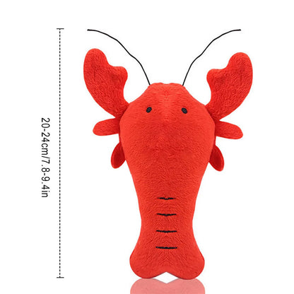 Animals Cartoon Dog Toys Stuffed Squeaking Pet Toy Cute Plush Puzzle For Dogs Cat Chew Squeaker Squeaky Toy For Pet Fish Shape