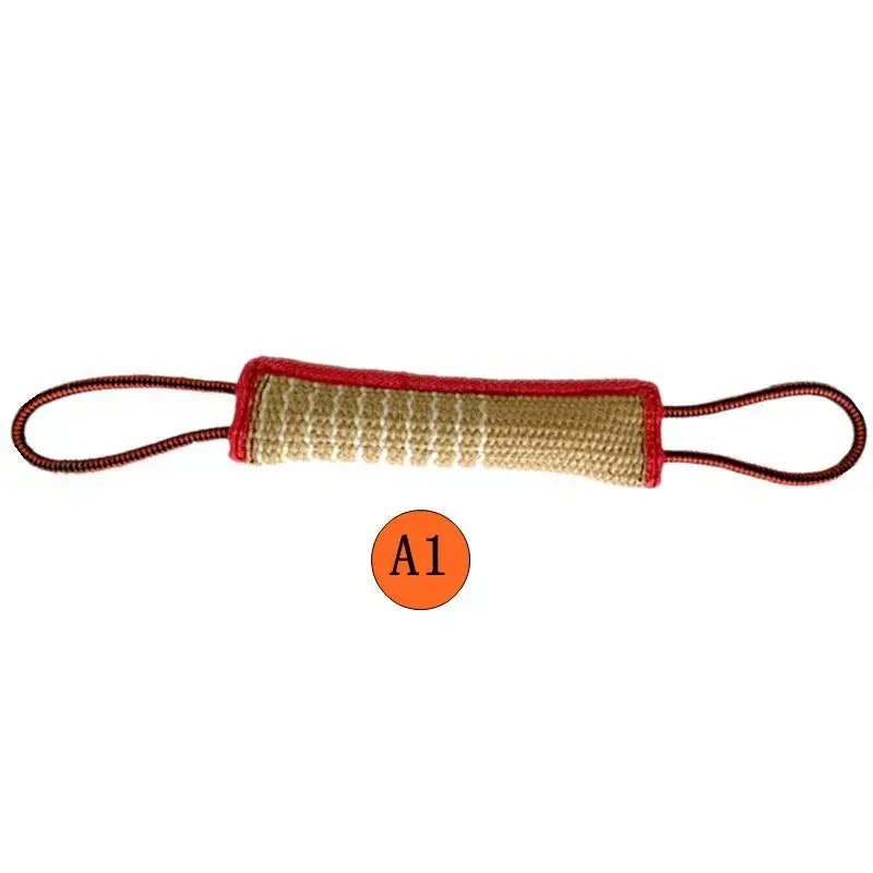 Durable Dog Training Tug Toy Dog Bite Stick Pillow Puppy Toy with Rope Handles Large Dog Training Interactive Play Chewing Toys