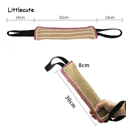 Durable Dog Training Tug Toy Dog Bite Stick Pillow Puppy Toy with Rope Handles Large Dog Training Interactive Play Chewing Toys