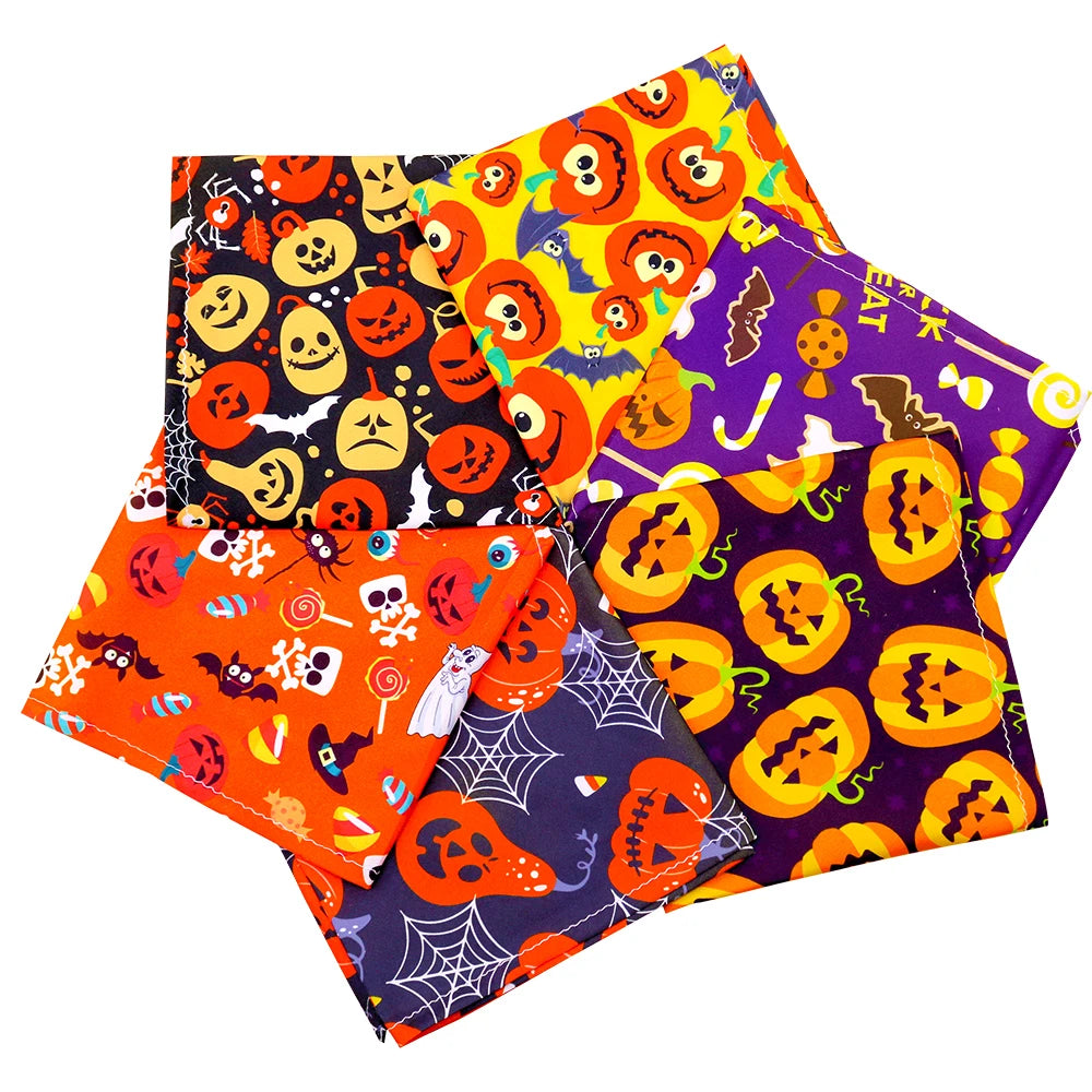 30PCS Dog Bandana Fall Pet Supplies Halloween Small Dog Cat Puppy Bandanas Scarf Thanksgiving Dog Supplies Dogs Bandana