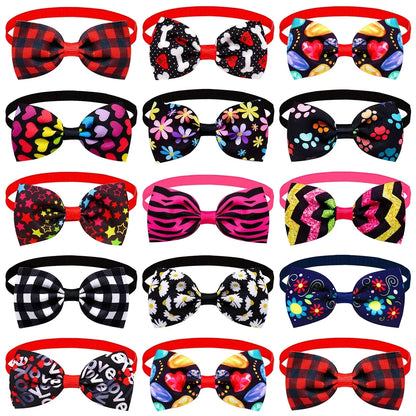 Cute Dog Bowtie Small Dog Bowtie Bulk Dogs Accessories Fashion Dog Bow Tie Pet Supplies Pet Bow Tie Collars for Small Dogs