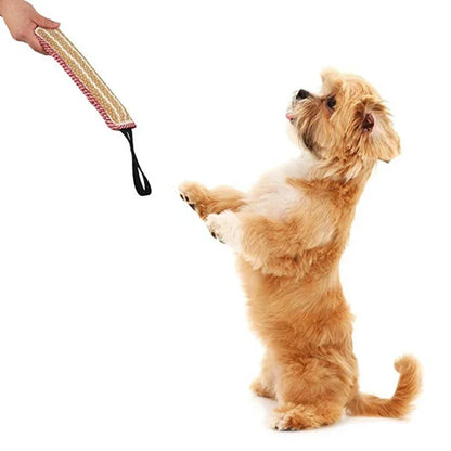 Durable Dog Training Tug Toy Dog Bite Stick Pillow Puppy Toy with Rope Handles Large Dog Training Interactive Play Chewing Toys