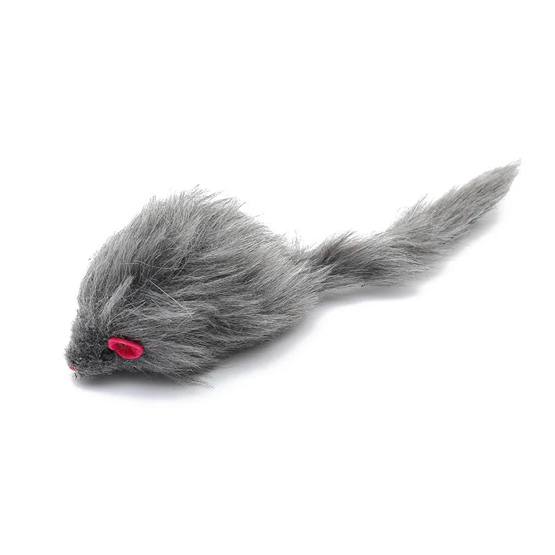 5Pcs 1PCS Plush Catmint Simulation Mouse Cat Pet Teasing Interactive Toy for Kitten Gifts Supplies Random Color