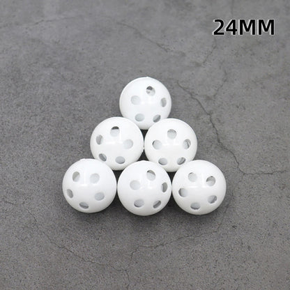 20pcs Plastic Rattle Bell Balls Squeaker Baby Toys DIY Rattle Beads Noise Maker Repair Fix Dog Toy Pet Accessories 17/24/28/38mm