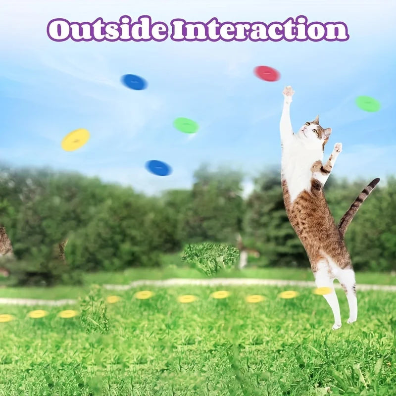 Funny Cat Toys Creative Turnip Gun with 15pcs Reusable Foam Frisbee Pet Hunting Interactive Toy Dog Cat Pet Supplies