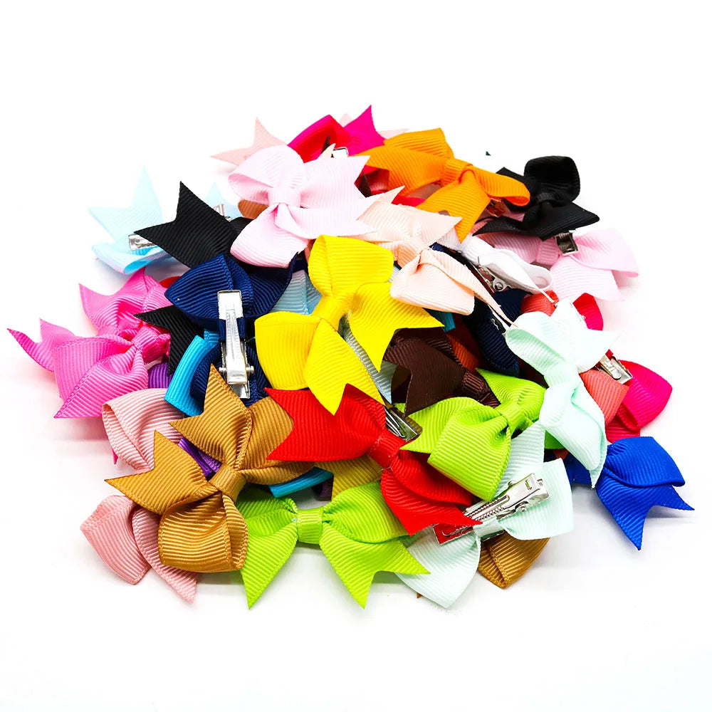 20PCS Handmake Dog Hair Clips Cute Bow Hairpin for Small Dogs Puppy Cat Hairpins Dog Grooming Accessoires Pet Supplies