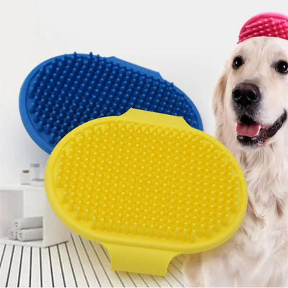 Soft Rubber Dog Cat Brush Pet Bath Silicone Comb Massage Comb Hair Remover Pet Supplies Dog Grooming Wash Cleaning Equipment