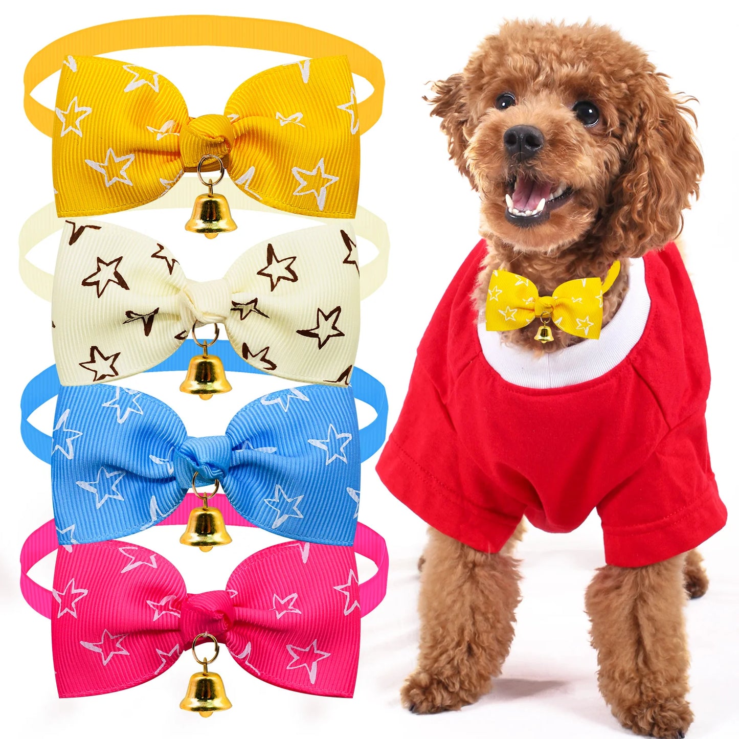 Cute Dog Bowtie Small Dog Bowtie Bulk Dogs Accessories Fashion Dog Bow Tie Pet Supplies Pet Bow Tie Collars for Small Dogs