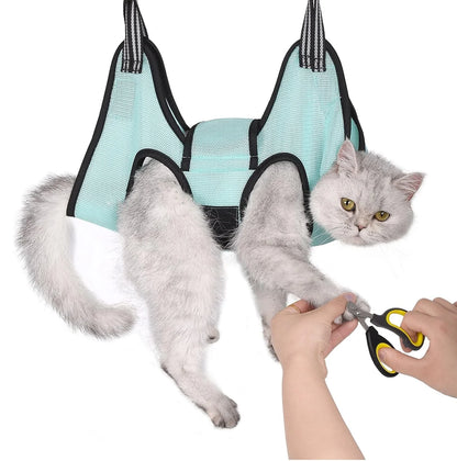 Dog Cat Grooming Hammock Fixed Bath Bag for Nail Cutting Anti Scratch Cat Trimming Restraint Bag Cat Beauty Hanging Pet Supplies