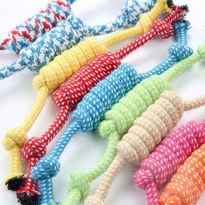 Pet Supplies Dog Rope Chew Toy Outdoor Training Fun Playing Cat Dogs Toys for Large Small Dog Durable Braided Rope Toy