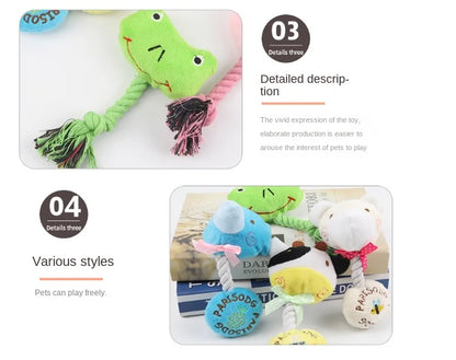 Dog Cotton Rope Pet Dog Molar Rope Pet Dogs Durable Bite Resistant Rope Chew Toys Pets Teeth Cleaning Supplies For Small Meduim