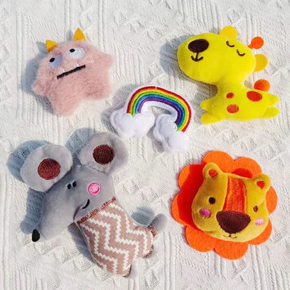 Cute Animal Series Catnip Toy, Mini Cat Bite Toy In Various Designs With Real Catnip Fillings