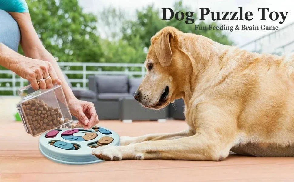 Dog Puzzle Toys Slow Feeder Interactive Increase IQ Food Dispenser Non-Slip Slowly Eating Bowl Cat Dogs Food Games