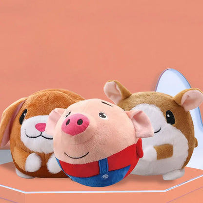 Puppy Ball Active Moving Pet Plush Toy Singing Dog Chewing Squeaker Fluffy Toy