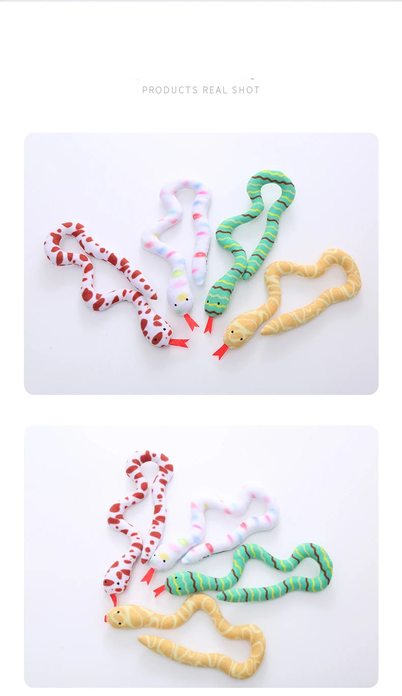 Catnip Toy Interactive Toy Plush Cat Toy Gluttonous Snake Bite-Resistant Molar Interactive Toy Gift For Cat Pet Accessories