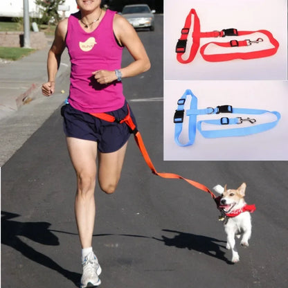 1PC Adjustable Hands Cat Dog Free Running Walking Jogging Pet Lead Leash Waist Belt Chest Strap Gift Traction Rope Pets Supplies